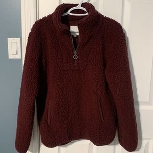 Thread & Supply Sherpa Quarter Zip Sweater